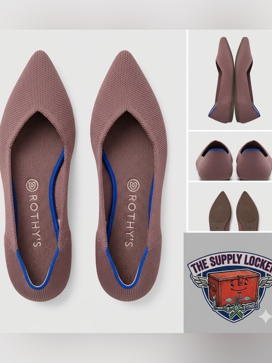 Rothy's Shoes - Rothy’s The Point Flats Women’s Size W11 Purple Blue Knit Pointed Toe